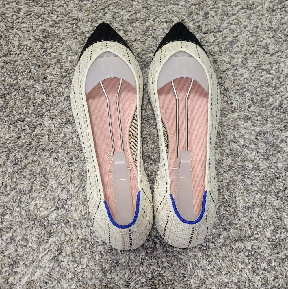 NWOB Rothy's Metallic Tweed Points